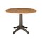 International Concepts Round Round 42 in. Dual Drop Leaf Dining Table with 2 Splatback Chairs in Hickory/Washed Coal, Wood K45-42DPT-27B-C10-2 - alternate 5